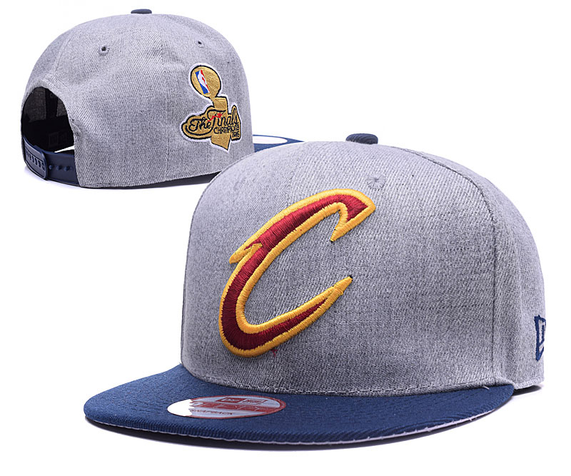 Cavaliers Team Logo Gray Navy Adjustable Hat LH