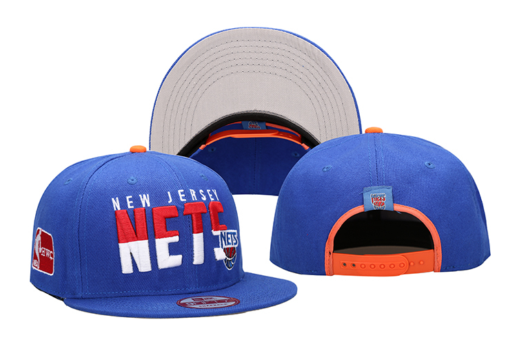 Nets Team Logo Blue Adjustable Hat LH
