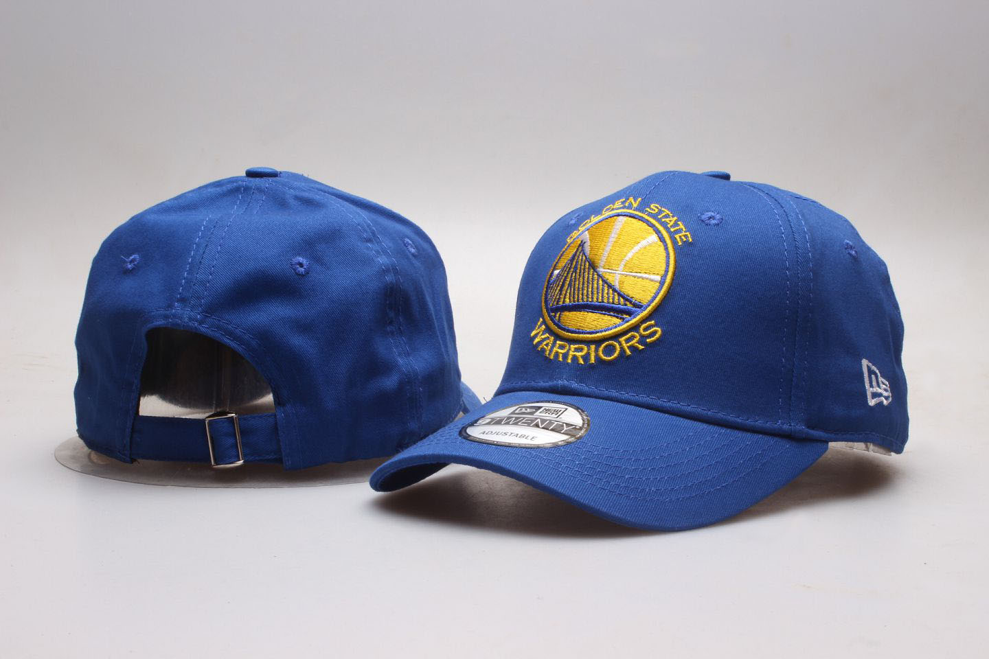 Warriors Team Logo Blue Peaked Adjustable Hat YP