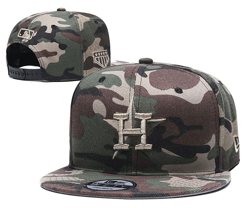 Astros Team Logo Camo Adjustable Hat YD