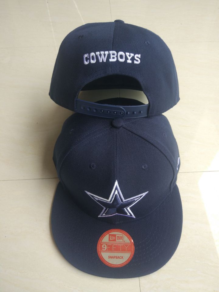 Cowboys Team Logo Navy Adjustable Hat LT