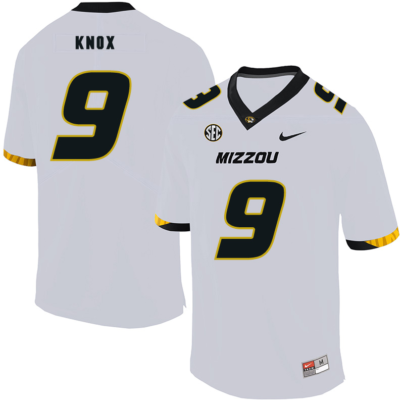 Missouri Tigers 9 Jalen Knox White Nike College Football Jersey