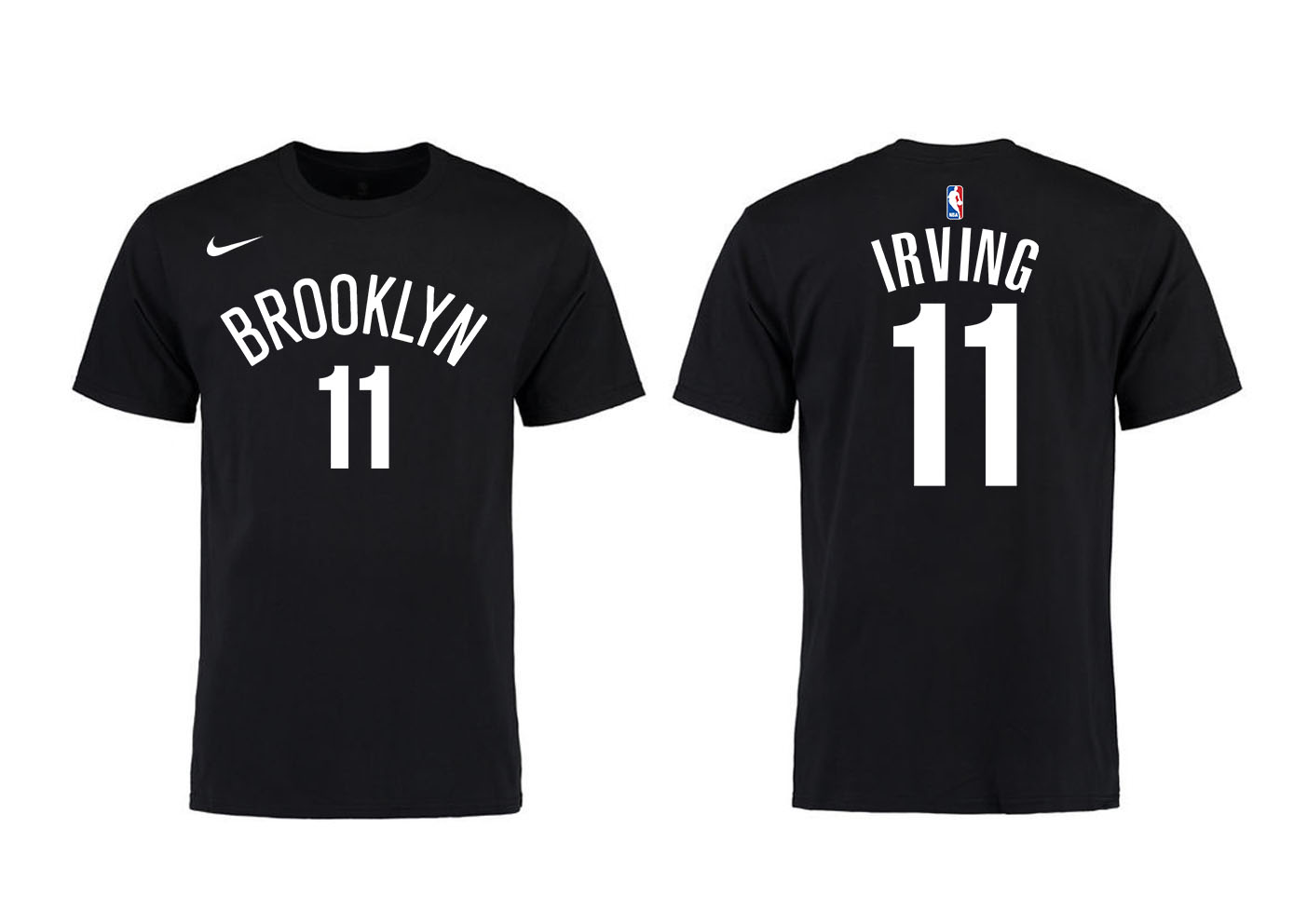 Brooklyn Nets 11 Kyrie Irving Black Nike T-Shirt