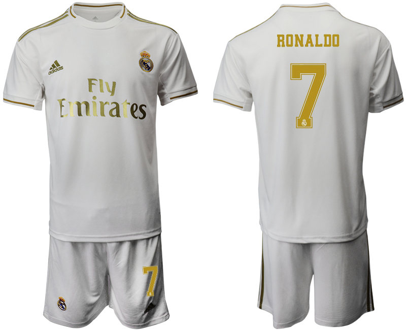 2019-20 Real Madrid 7 RONALDO Home Soccer Jersey