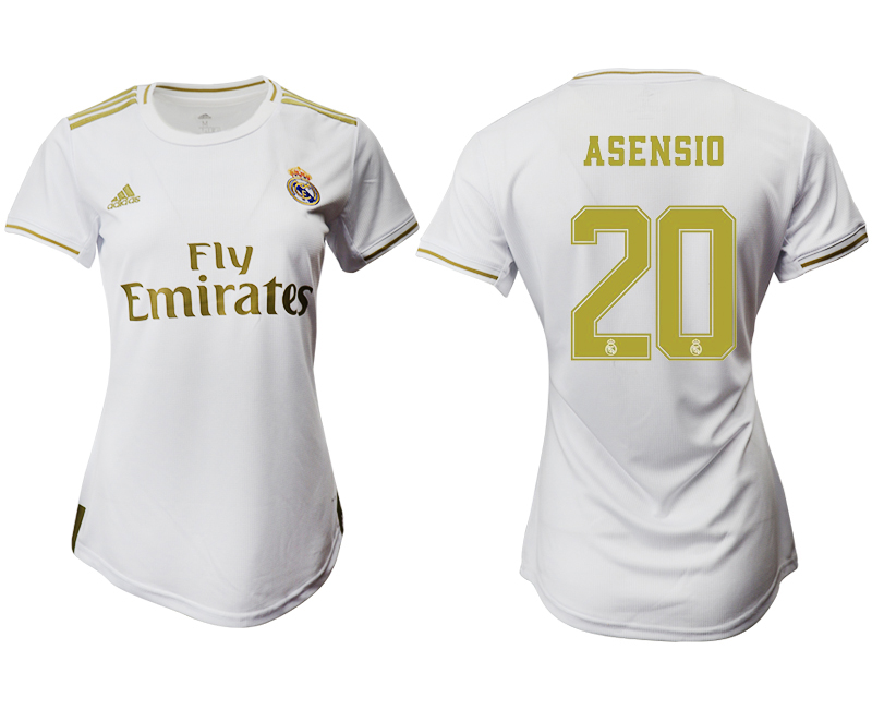 2019-20 Real Madrid 20 ASENSIO Home Women Soccer Jersey