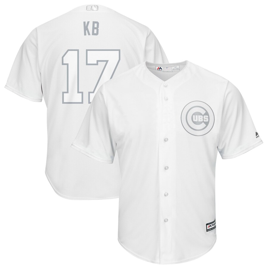 Cubs 17 Kris Bryant "KB" White 2019 Players' Weekend Player Jersey