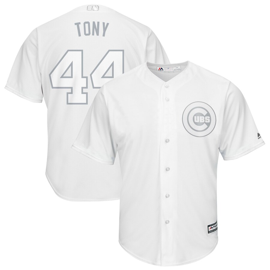Cubs 44 Anthony Rizzo "Tony" White 2019 Players' Weekend Player Jersey