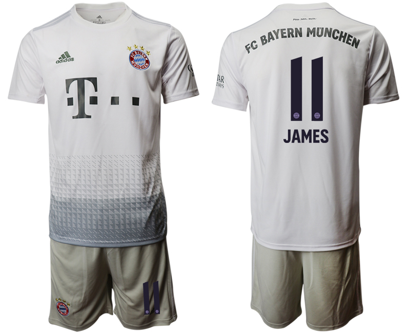 2019-20 Bayern Munich 11 JAMES Away Soccer Jersey
