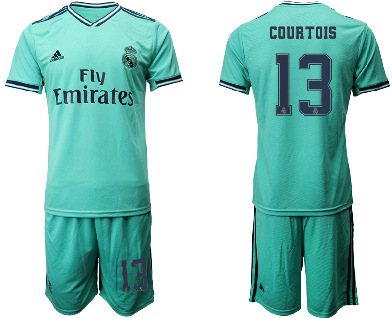 2019-20 Real Madrid 13 COURTOIS Third Away Soccer Jersey