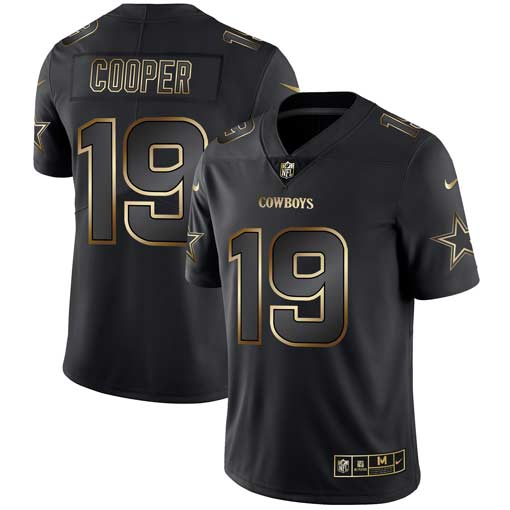 Nike Cowboys 19 Amari Cooper Black Gold Vapor Untouchable Limited Jersey