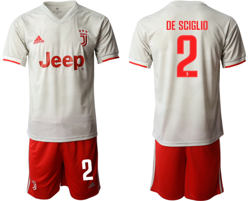 2019-20 Juventus FC 2 DE SCIGLIO Away Soccer Jersey