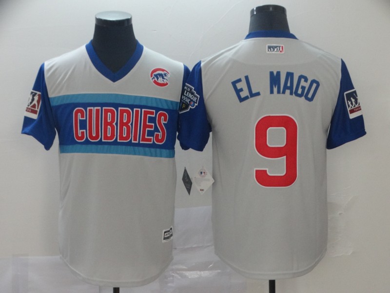 Cubs 9 Javier Baez "El Mago" Gray 2019 MLB Little League Classic Player Jersey