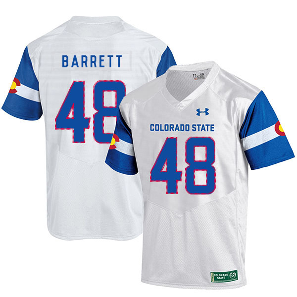 Colorado State Rams 48 Shaquil Barrett White College Football Jersey