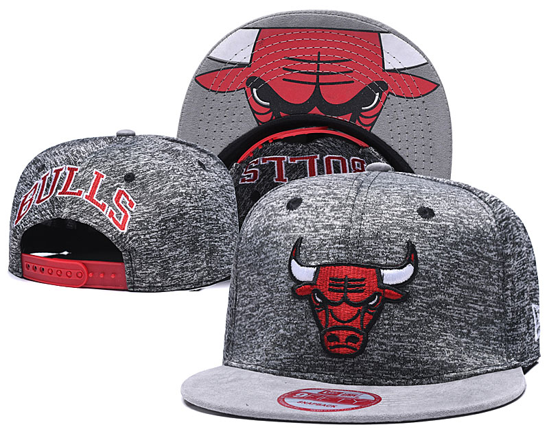 Bulls Fresh Logo Gray Adjustable Hat TX