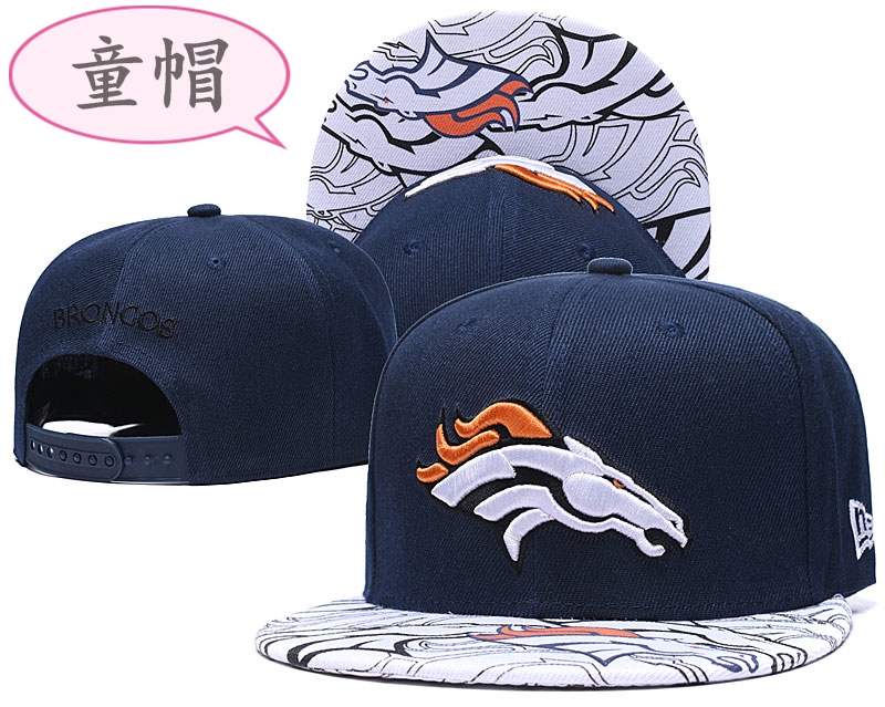 Broncos Team Logo Navy Youth Adjustable Hat GS