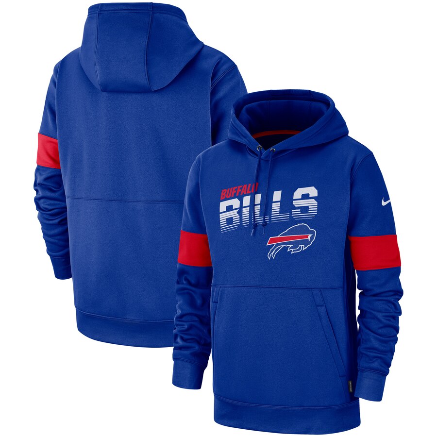 Buffalo Bills Nike Sideline Team Logo Performance Pullover Hoodie Royal
