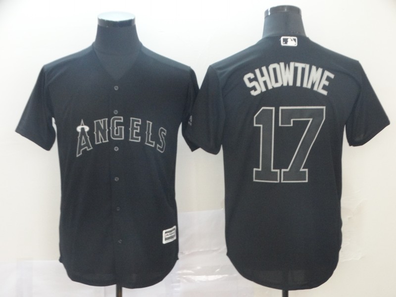 Angels 17 Shohei Ohtani "Showtime" Black 2019 Players' Weekend Player Jersey