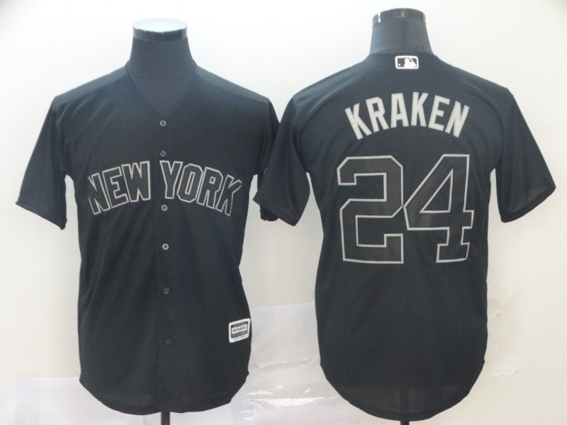 Yankees 24 Gary Sanchez "Kraken" Black 2019 Players' Weekend Player Jersey