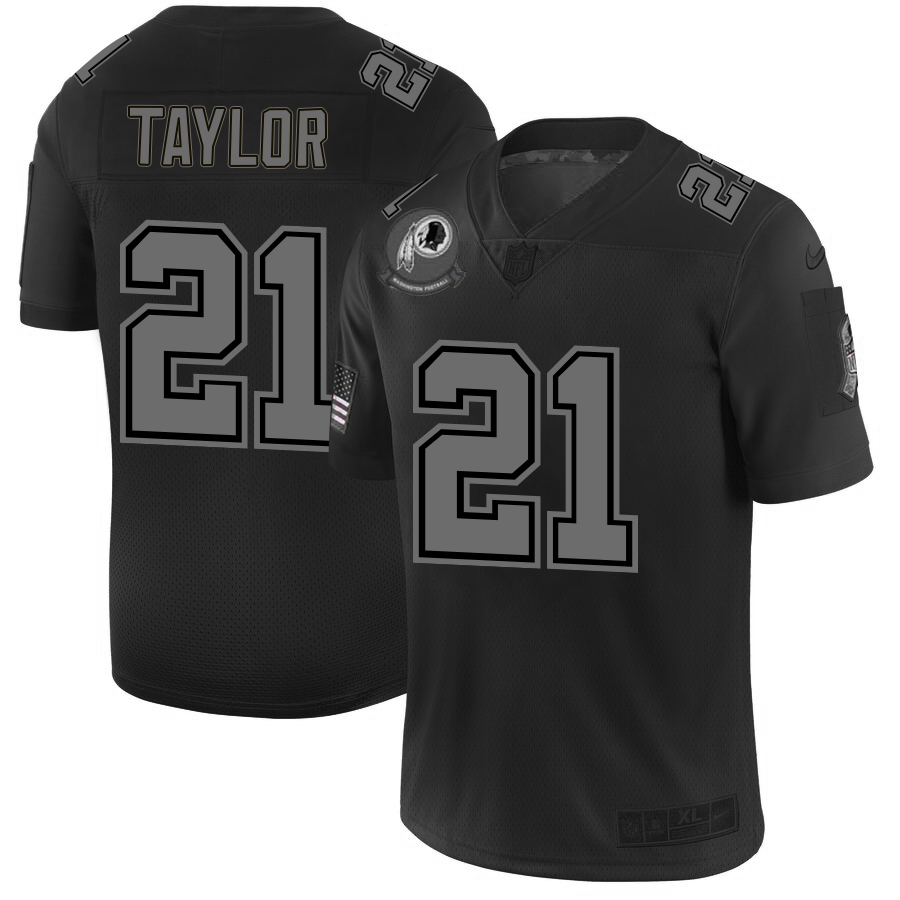Nike Redskins 21 Sean Taylor 2019 Black Salute To Service Fashion Limited Jersey