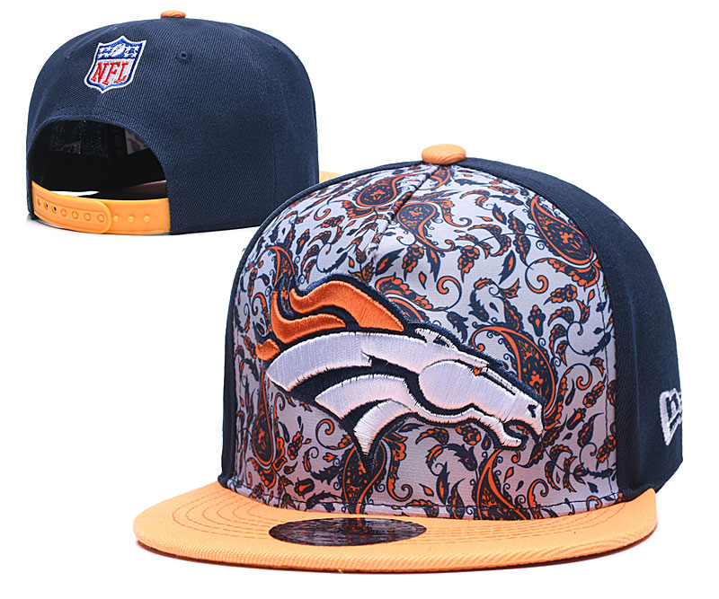 Broncos Team Logo Navy Fashion Adjustable Hat LH