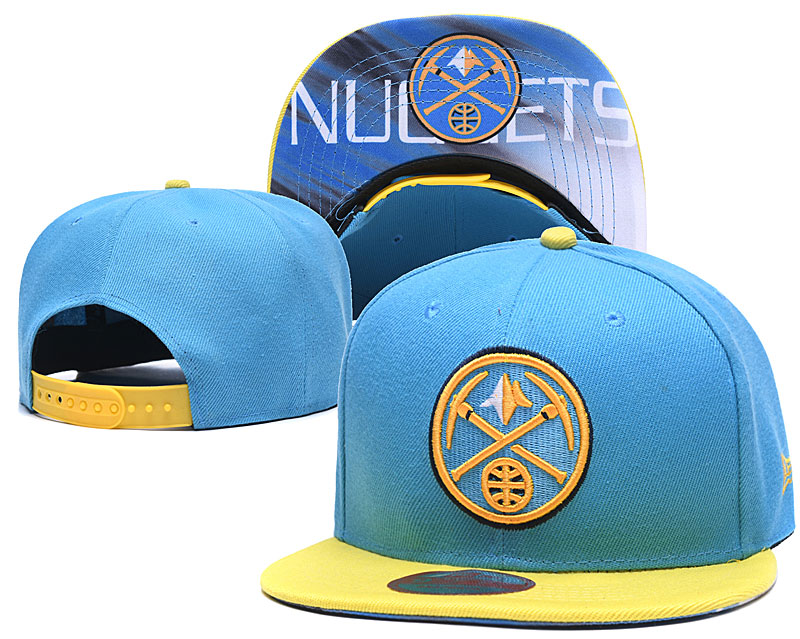 Nuggets Team Logo Light Blue Adjustable Hat LH
