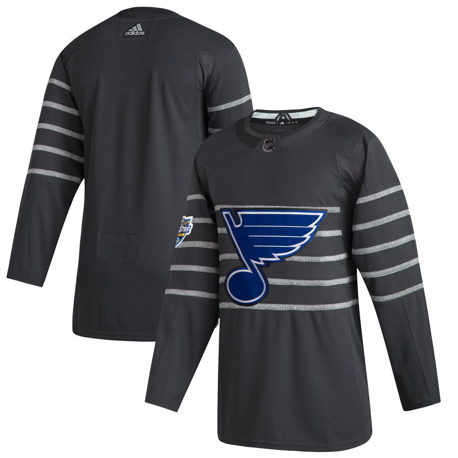 Blues Blank Gray 2020 NHL All-Star Game Adidas Jersey