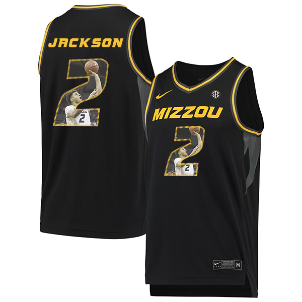 Missouri Tigers 2 Tray Jackson Black Fashion College Basketball Jersey