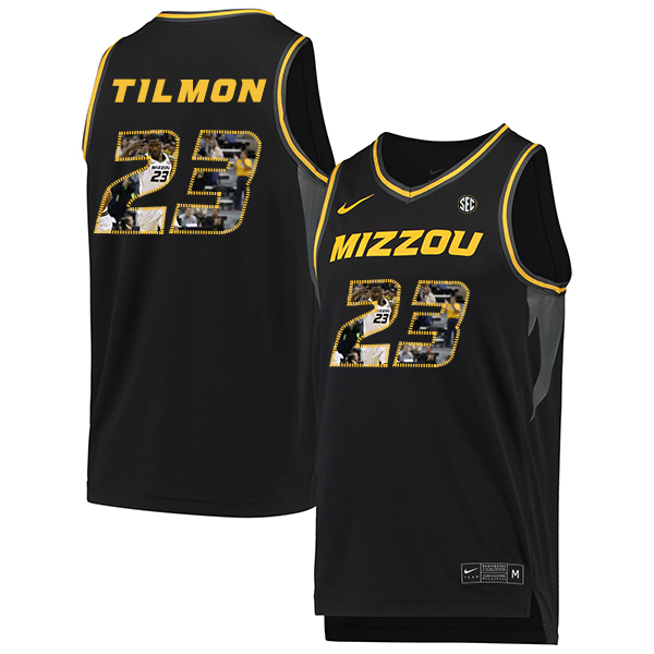 Missouri Tigers 23 Jeremiah Tilmon Black Fashion College Basketball Jersey