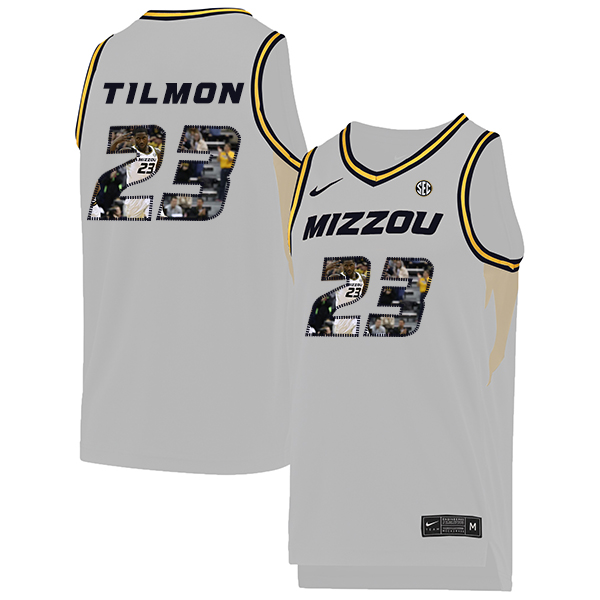 Missouri Tigers 23 Jeremiah Tilmon White Fashion College Basketball Jersey