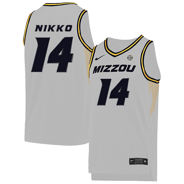 Missouri Tigers 14 Reed Nikko White College Basketball Jersey