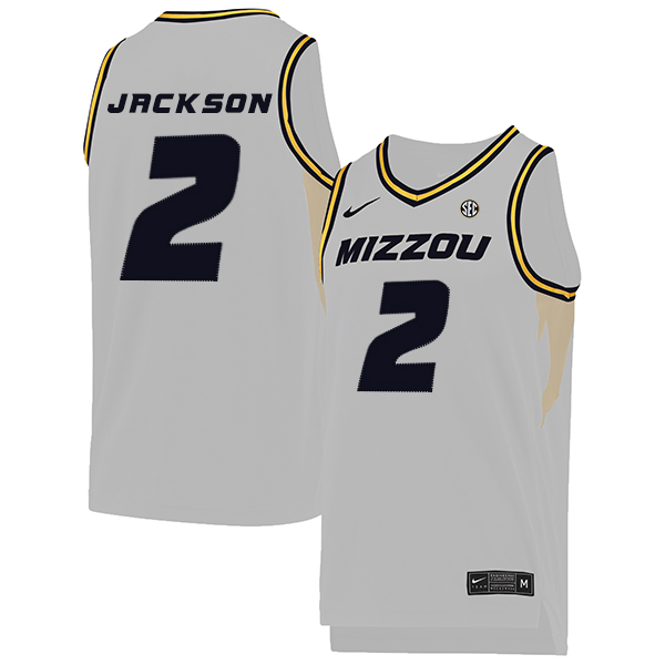 Missouri Tigers 2 Tray Jackson White College Basketball Jersey