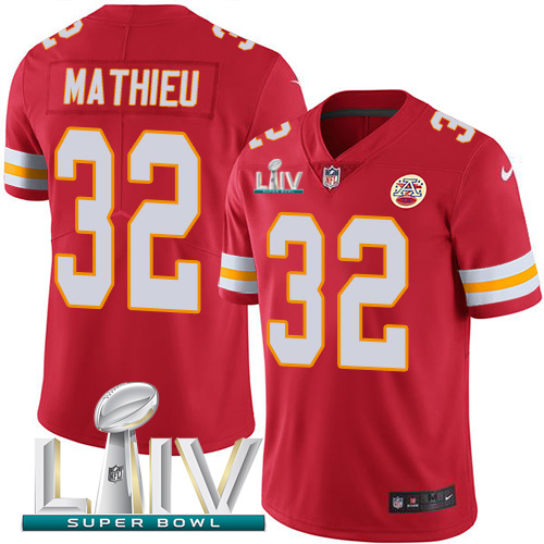 Nike Chiefs 32 Tyrann Mathieu Red Youth 2020 Super Bowl LIV Vapor Untouchable Limited Jersey