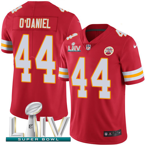 Nike Chiefs 44 Dorian O'Daniel Red Youth 2020 Super Bowl LIV Vapor Untouchable Limited Jersey