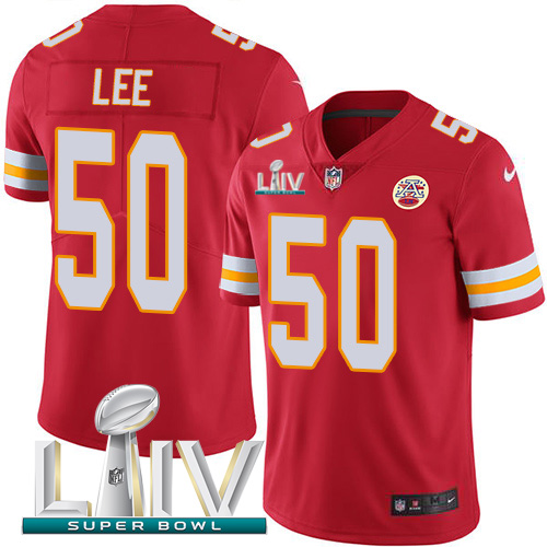 Nike Chiefs 50 Darron Lee Red Youth 2020 Super Bowl LIV Vapor Untouchable Limited Jersey