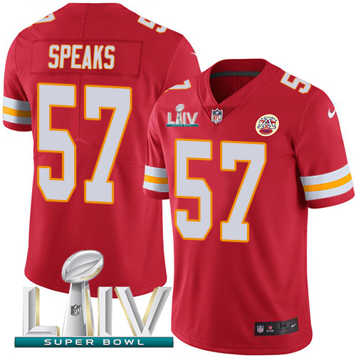 Nike Chiefs 57 Breeland Speaks Red Youth 2020 Super Bowl LIV Vapor Untouchable Limited Jersey