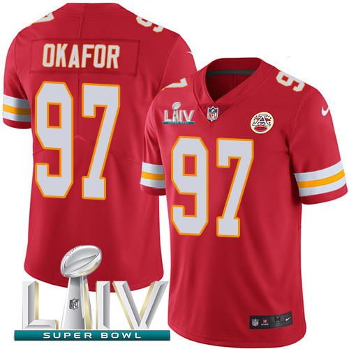 Nike Chiefs 97 Alex Okafor Red Youth 2020 Super Bowl LIV Vapor Untouchable Limited Jersey