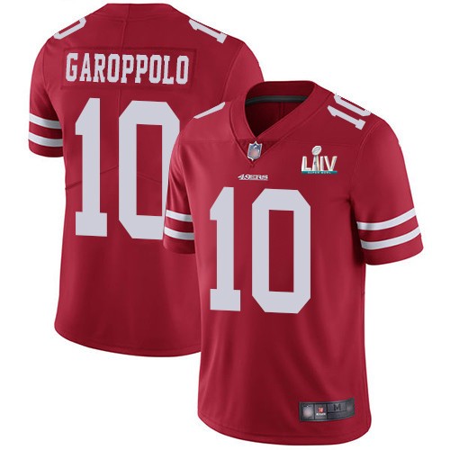 Nike 49ers 10 Jimmy Garoppolo Red Youth 2020 Super Bowl LIV Vapor Untouchable Limited Jersey