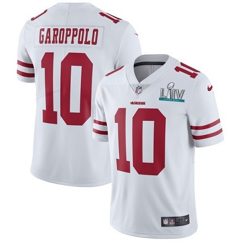 Nike 49ers 10 Jimmy Garoppolo White Youth 2020 Super Bowl LIV Vapor Untouchable Limited Jersey