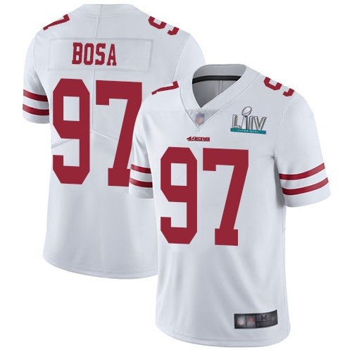 Nike 49ers 97 Nick Bosa White Youth 2020 Super Bowl LIV Vapor Untouchable Limited Jersey