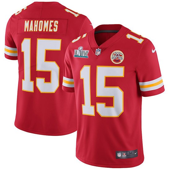 Nike Chiefs 15 Patrick Mahomes Red Youth 2020 Super Bowl LIV Vapor Untouchable Limited Jersey