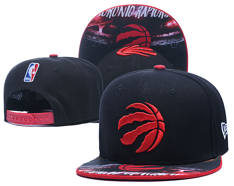 Raptors Team Logo Black Adjustable Hat LH