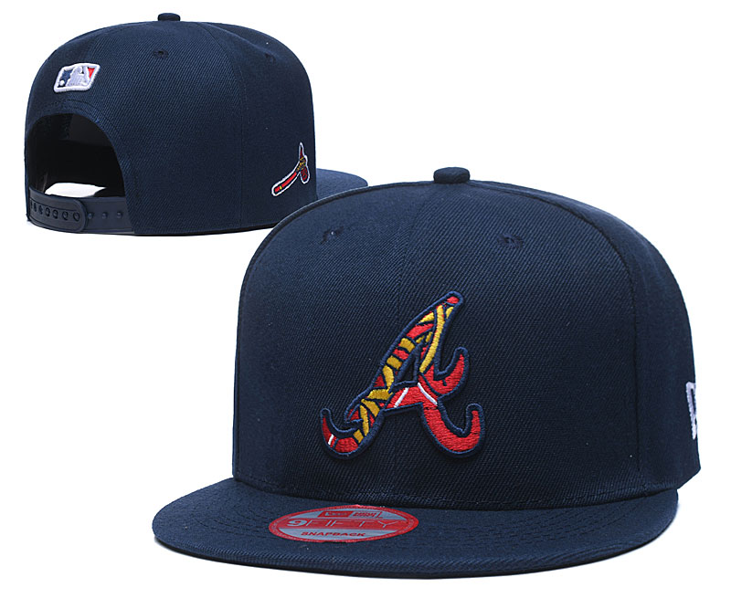 Braves Team Logo Navy Adjustable Hat LT