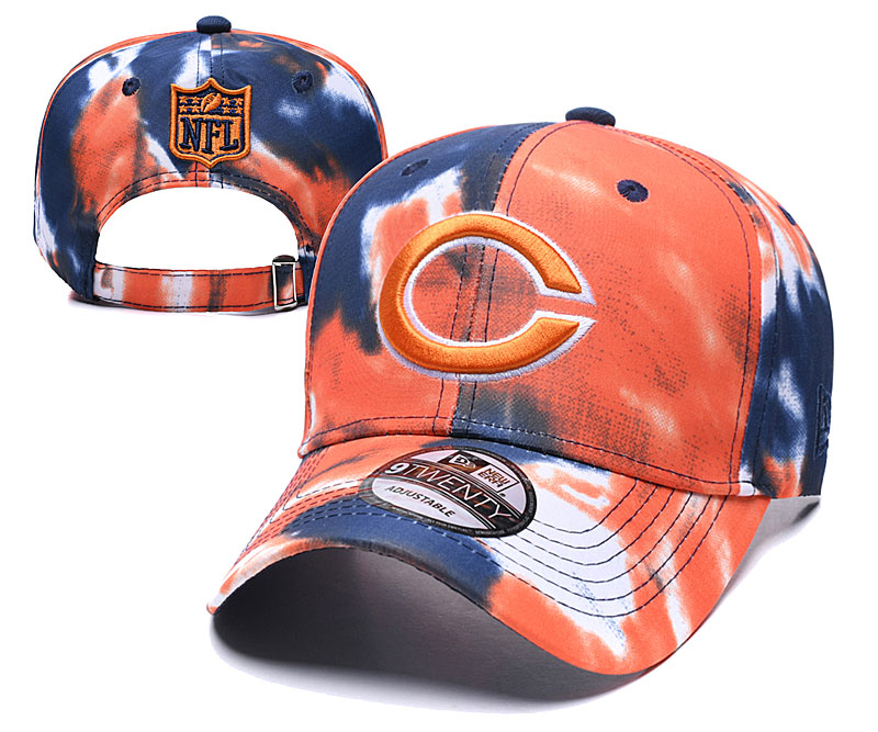 Bears Team Logo Orange Peaked Adjustable Hat YD