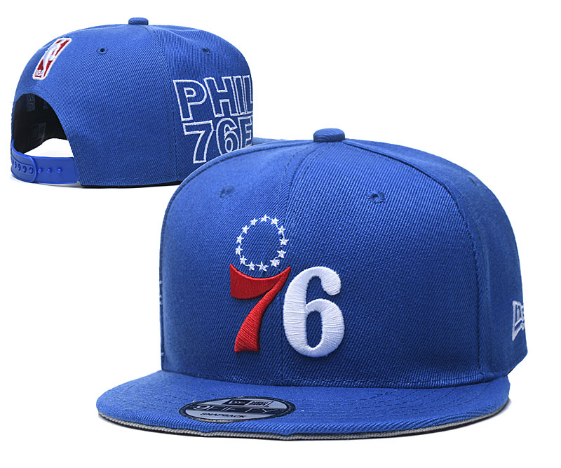 76ers Team Logo Blue Adjustable Hat YD