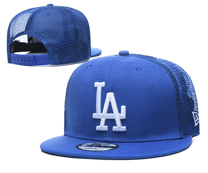 Dodgers Team Logo Royal Adjustable Hats TX