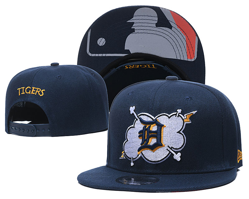 Tigers Team Logo Navy Adjustable Hat GS
