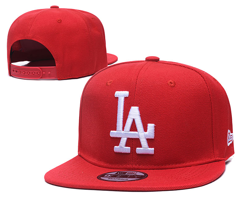 Dodgers Team Logo Red Adjustable Hat TX