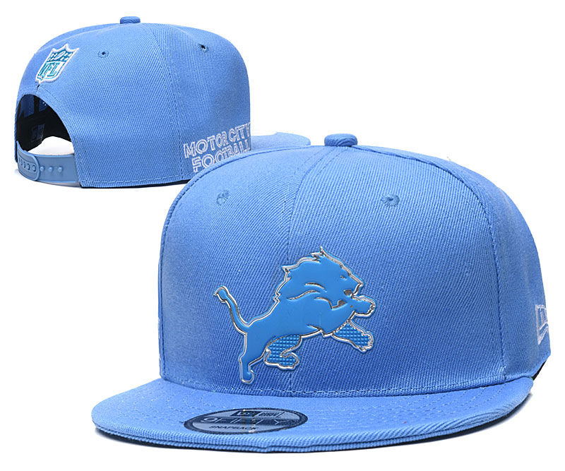 Lions Team Logo Light Blue Adjustable Hat YD