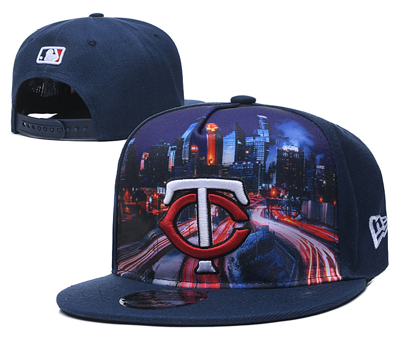 Twins Team City Logo Navy Adjustable Hat YD