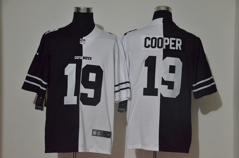 Nike Cowboys 19 Amari Cooper Black And White Split Vapor Untouchable Limited Jersey
